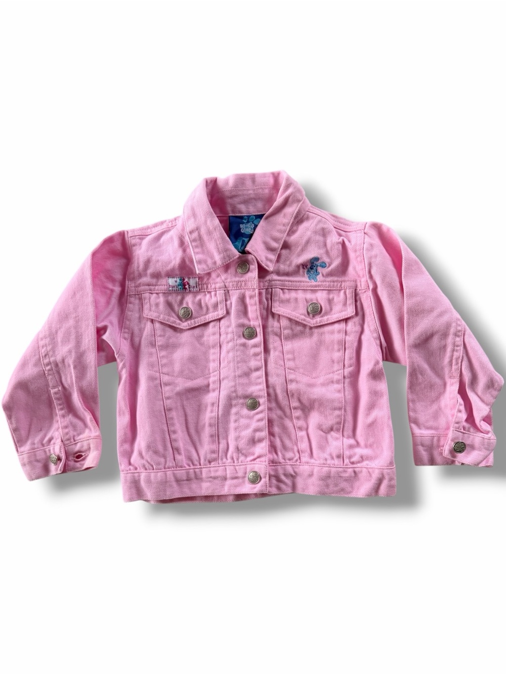 Blues Clues Rare Pink Jean Jacket Vintage Size 24 Months